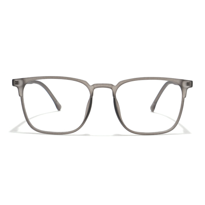 Voyage Thin Grey Square Eyeglasses for Men & Women - MG6521-C2
