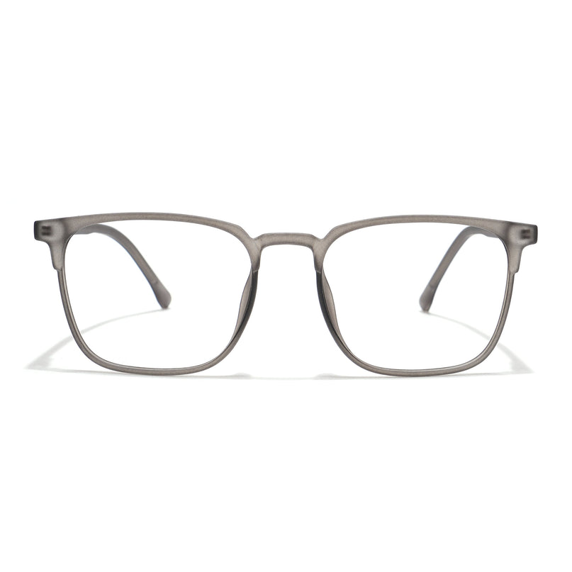 Voyage Thin Grey Square Eyeglasses for Men & Women - MG6521-C2