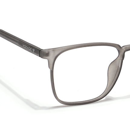 Voyage Thin Grey Square Eyeglasses for Men & Women - MG6521-C2