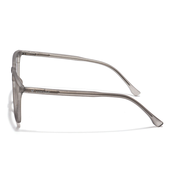 Voyage Thin Grey Square Eyeglasses for Men & Women - MG6521-C2