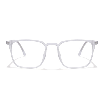 Voyage Thin Matt Transparent Square Eyeglasses for Men & Women - MG6522-C3