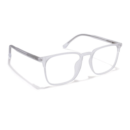 Voyage Thin Matt Transparent Square Eyeglasses for Men & Women - MG6522-C3