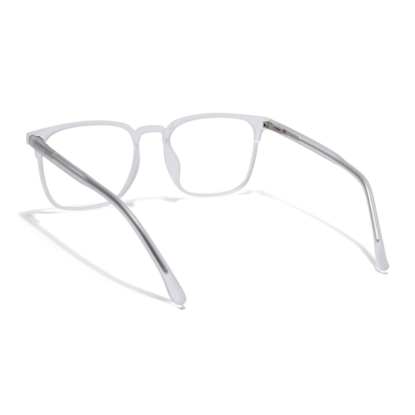 Voyage Thin Matt Transparent Square Eyeglasses for Men & Women - MG6522-C3
