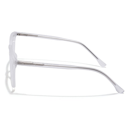 Voyage Thin Matt Transparent Square Eyeglasses for Men & Women - MG6522-C3