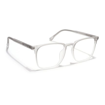 Voyage Thin Light Grey Square Eyeglasses for Men & Women - MG6523-C4