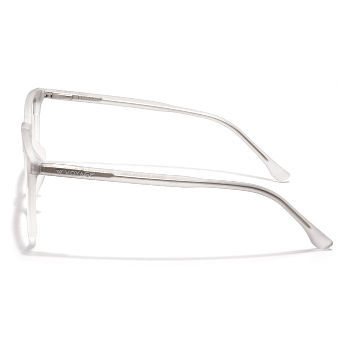 Voyage Thin Light Grey Square Eyeglasses for Men & Women - MG6523-C4