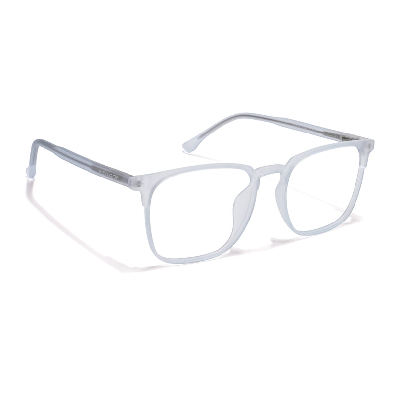 Voyage Thin Light Blue Square Eyeglasses for Men & Women - MG6524-C5