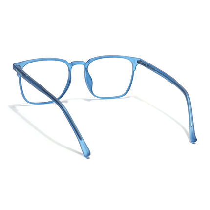 Voyage Thin Navy Blue Square Eyeglasses for Men & Women - MG6526-C7