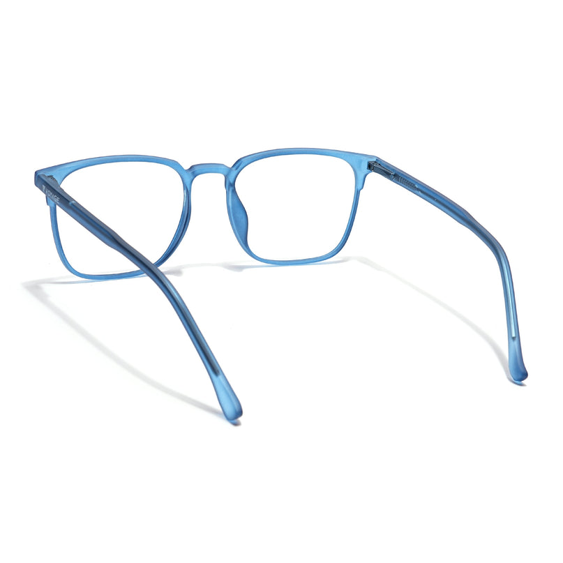 Voyage Thin Navy Blue Square Eyeglasses for Men & Women - MG6526-C7