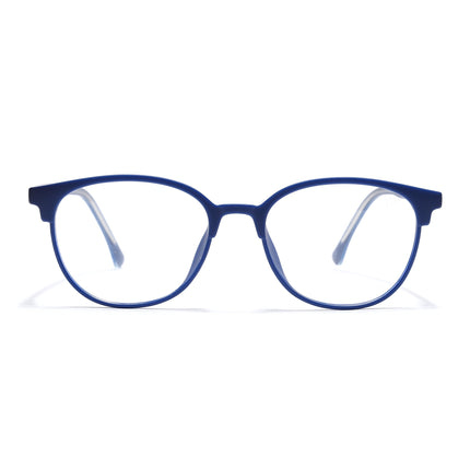 Voyage Blue Round Eyeglasses for Men & Women (28810FMG7586)