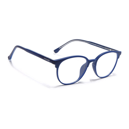 Voyage Blue Round Eyeglasses for Men & Women (28810FMG7586)