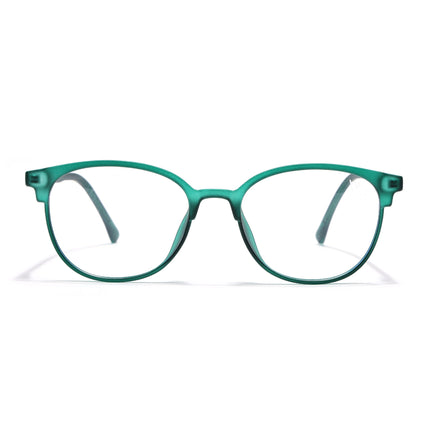 Voyage Green Round Eyeglasses for Men & Women (28810FMG7587)