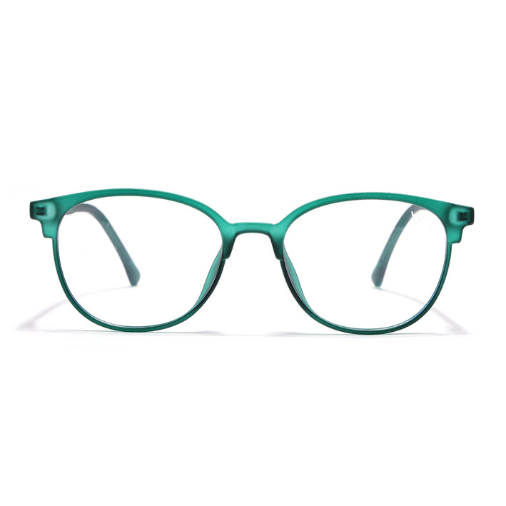 Voyage Green Round Eyeglasses for Men & Women (28810FMG7587)