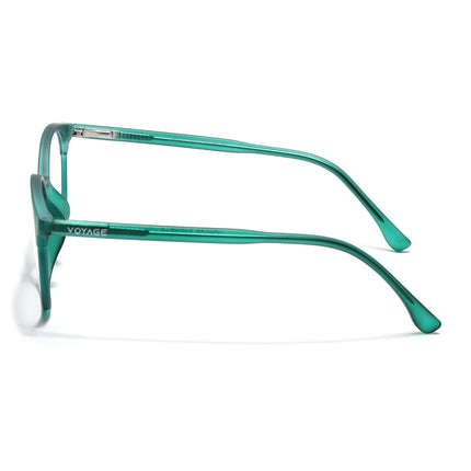 Voyage Green Round Eyeglasses for Men & Women (28810FMG7587)