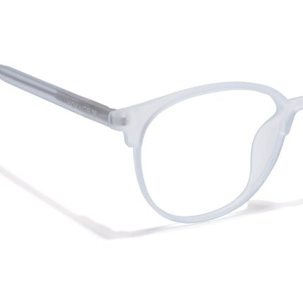 Voyage Thin Light Blue Oval Eyeglasses for Men & Women - MG6530-C4