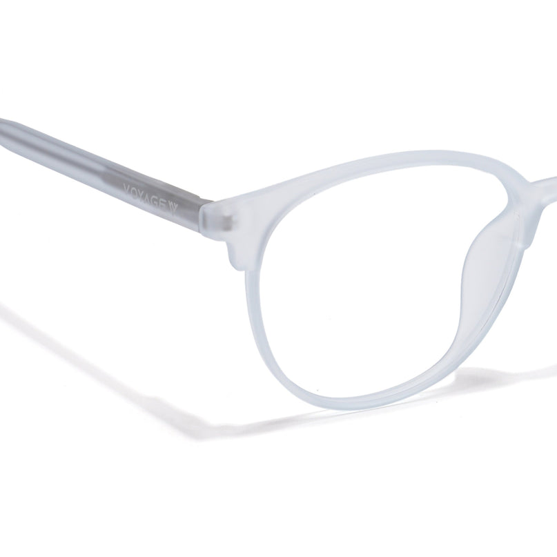 Voyage Thin Light Blue Oval Eyeglasses for Men & Women - MG6530-C4