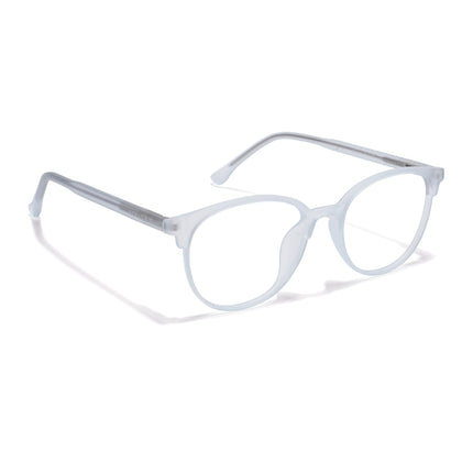 Voyage Thin Light Blue Oval Eyeglasses for Men & Women - MG6530-C4