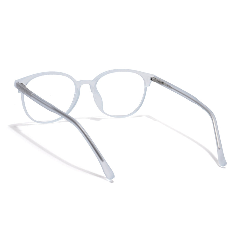 Voyage Thin Light Blue Oval Eyeglasses for Men & Women - MG6530-C4