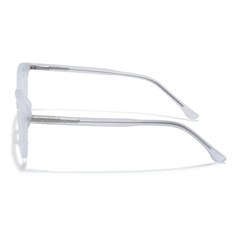 Voyage Thin Light Blue Oval Eyeglasses for Men & Women - MG6530-C4