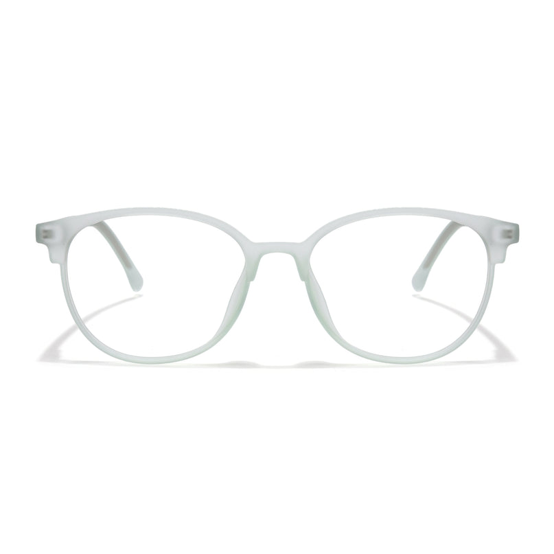 Voyage Thin Light Green Oval Eyeglasses for Men & Women - MG6532-C6