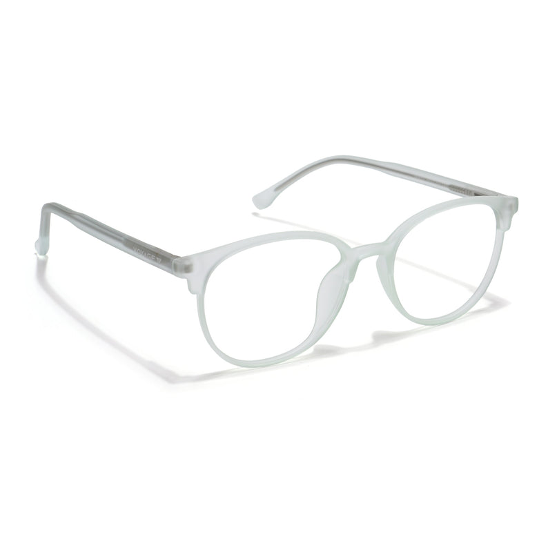 Voyage Thin Light Green Oval Eyeglasses for Men & Women - MG6532-C6