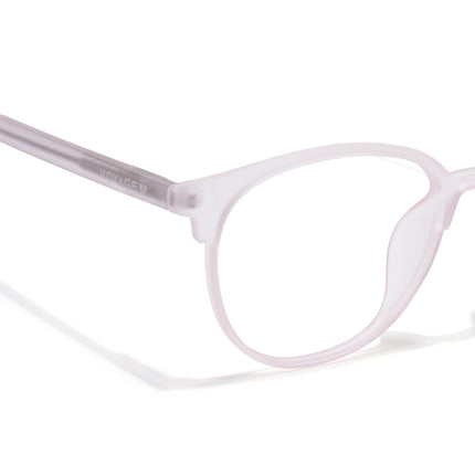 Voyage Thin Light Pink Oval Eyeglasses for Men & Women - MG6534-C8