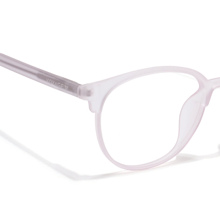 Voyage Thin Light Pink Oval Eyeglasses for Men & Women - MG6534-C8