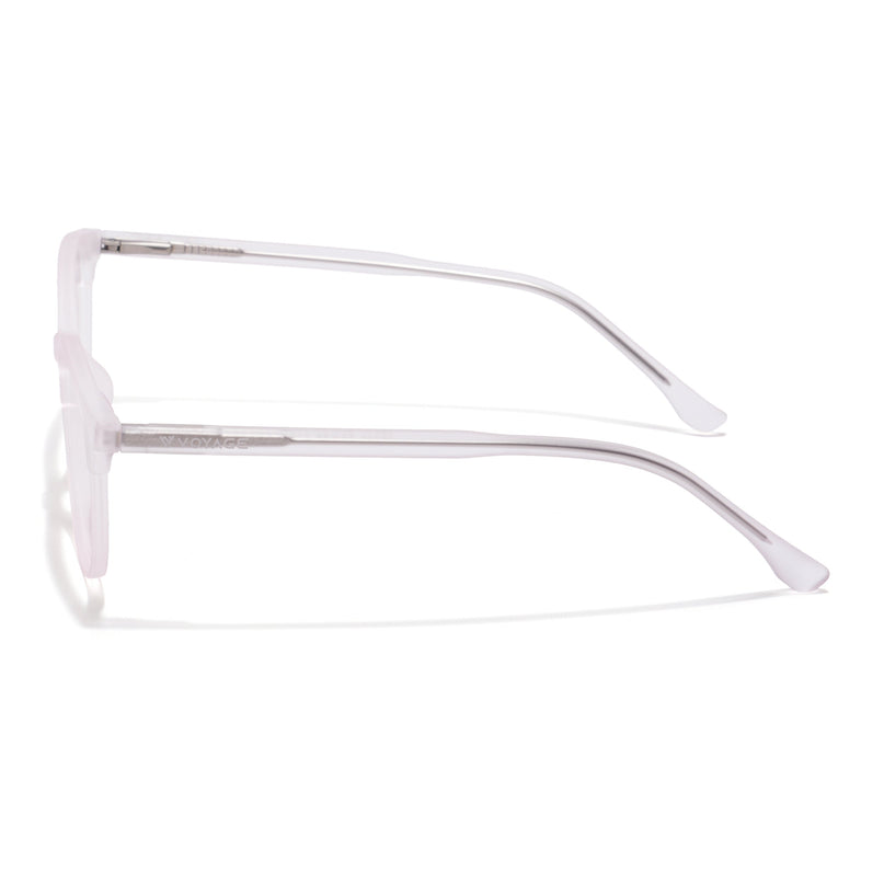 Voyage Thin Light Pink Oval Eyeglasses for Men & Women - MG6534-C8