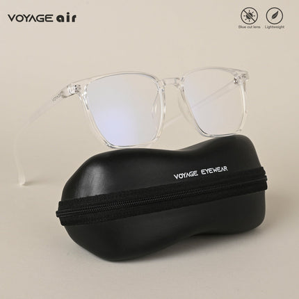 Voyage Air Clear Square Eyeglasses for Men & Women - MG4559-C3