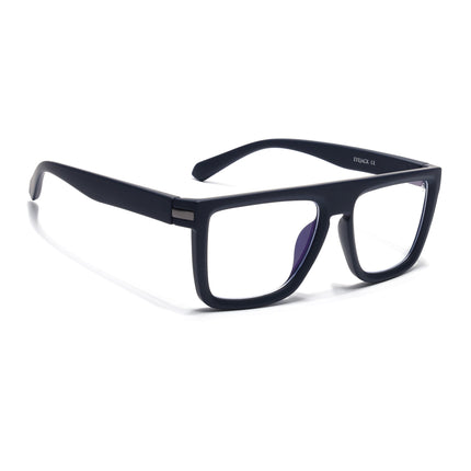 Eyejack Navy Blue Square Eyeglasses for Men & Women (2901FCL2083-C3)
