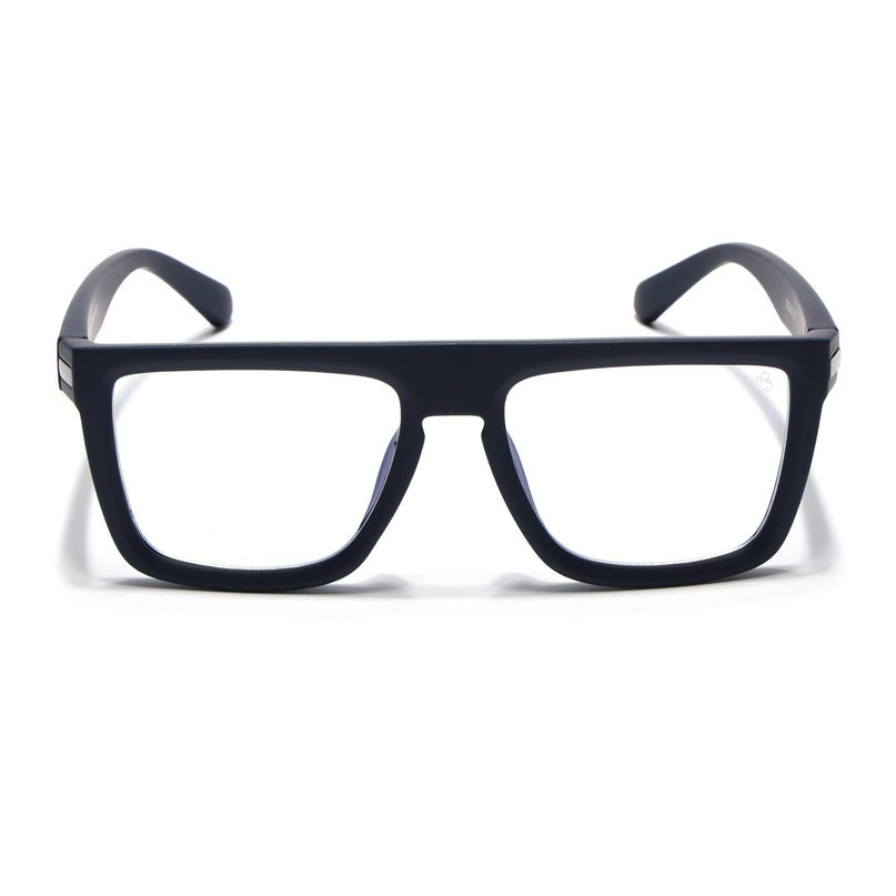 Eyejack Navy Blue Square Eyeglasses for Men & Women (2901FCL2083-C3)