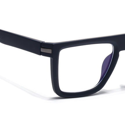 Eyejack Navy Blue Square Eyeglasses for Men & Women (2901FCL2083-C3)