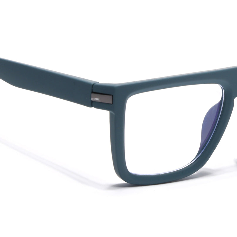 Eyejack Blue Square Eyeglasses for Men & Women (2901FCL2084-C4)