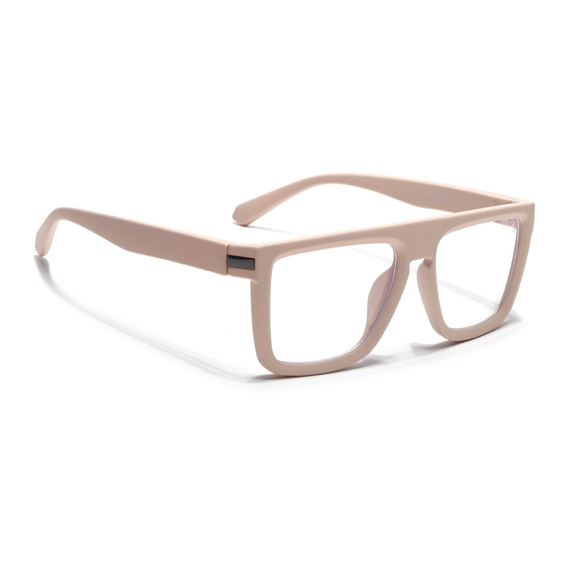 Eyejack Cream Square Eyeglasses for Men & Women (2901FCL2086-C6)