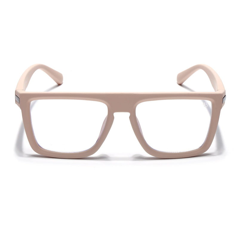 Eyejack Cream Square Eyeglasses for Men & Women (2901FCL2086-C6)