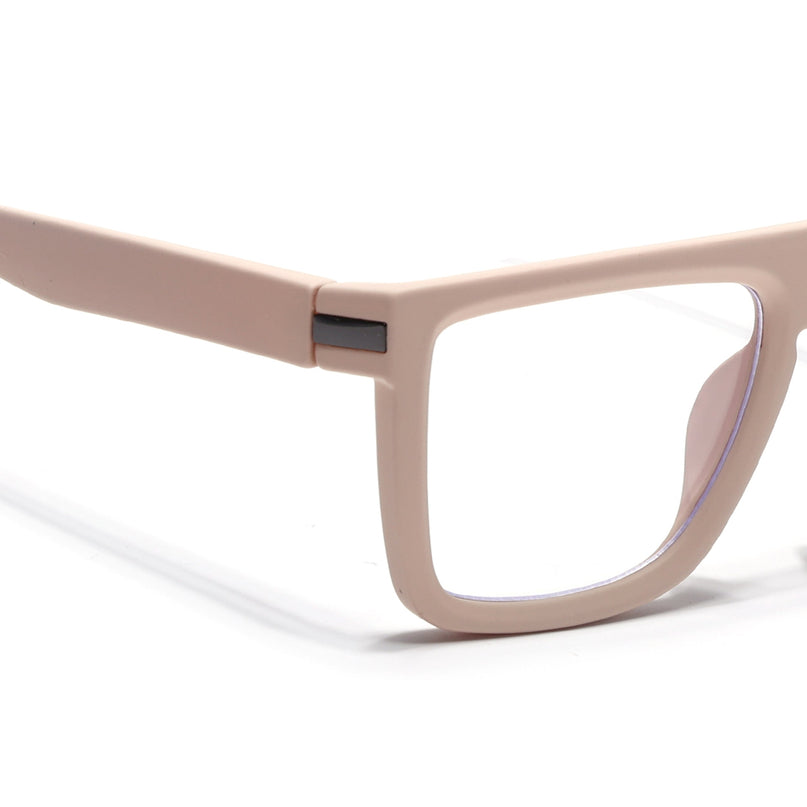 Eyejack Cream Square Eyeglasses for Men & Women (2901FCL2086-C6)