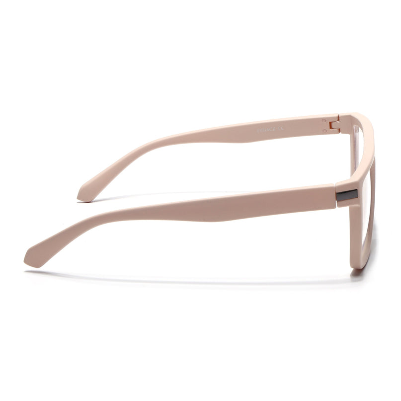 Eyejack Cream Square Eyeglasses for Men & Women (2901FCL2086-C6)