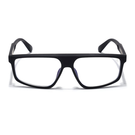 Eyejack Black Rectangle Eyeglasses for Men & Women (2902FCL2087-C1)