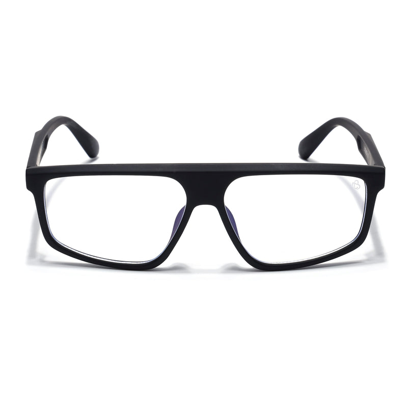 Eyejack Black Rectangle Eyeglasses for Men & Women (2902FCL2087-C1)