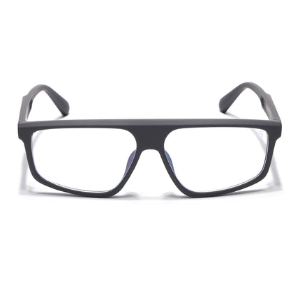 Eyejack Grey Rectangle Eyeglasses for Men & Women (2902FCL2088-C2)