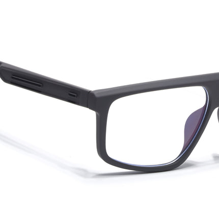 Eyejack Grey Rectangle Eyeglasses for Men & Women (2902FCL2088-C2)