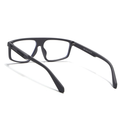 Eyejack Grey Rectangle Eyeglasses for Men & Women (2902FCL2088-C2)