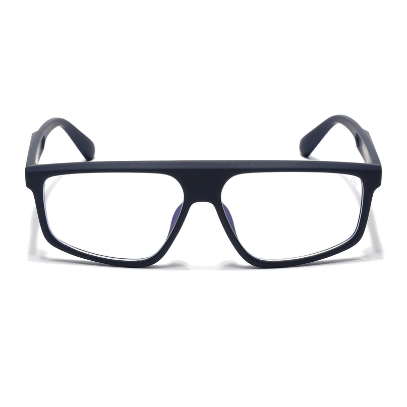 Eyejack Navy Blue Rectangle Eyeglasses for Men & Women (2902FCL2089-C3)