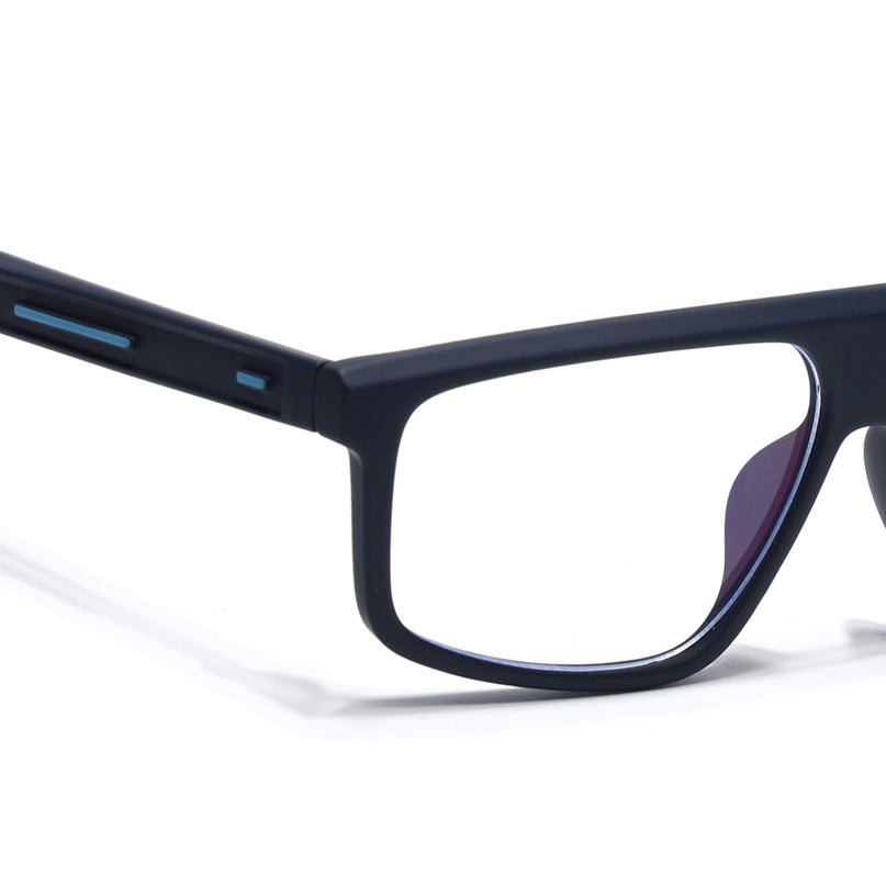Eyejack Navy Blue Rectangle Eyeglasses for Men & Women (2902FCL2089-C3)