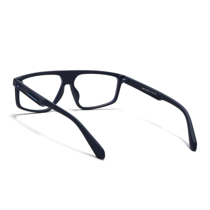 Eyejack Navy Blue Rectangle Eyeglasses for Men & Women (2902FCL2089-C3)