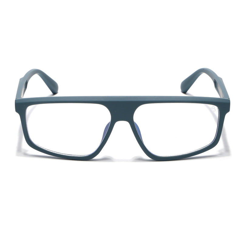 Eyejack Blue Rectangle Eyeglasses for Men & Women (2902FCL2090-C4)