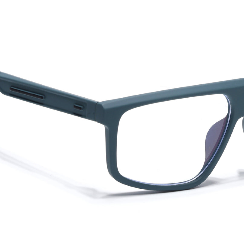Eyejack Blue Rectangle Eyeglasses for Men & Women (2902FCL2090-C4)
