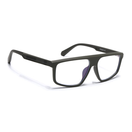 Eyejack Green Rectangle Eyeglasses for Men & Women (2902FCL2091-C5)