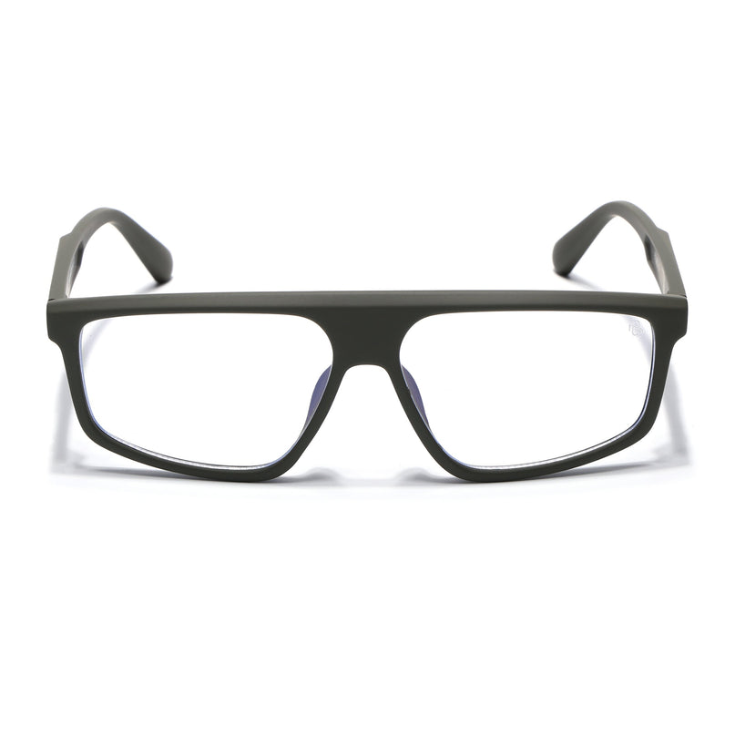 Eyejack Green Rectangle Eyeglasses for Men & Women (2902FCL2091-C5)