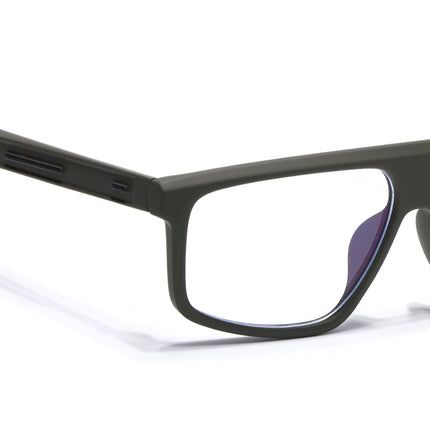 Eyejack Green Rectangle Eyeglasses for Men & Women (2902FCL2091-C5)